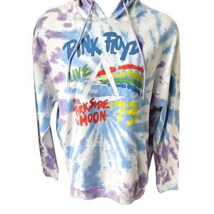 PINK FLOYD Tye Dye Concert Hooded Sweatshirt UNISEX Size Large